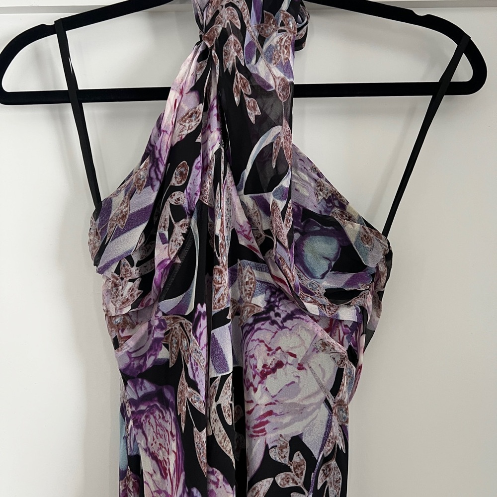 Diane Von Furstenberg Backless Floral Dress